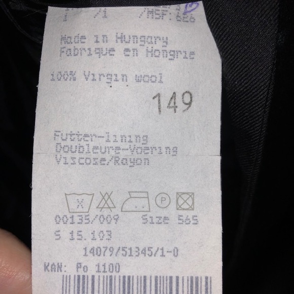 Mens Classic Black blazer made by Baumler - Picture 9 of 9